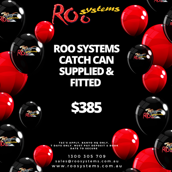 Roo systems catch can supplied and fitted