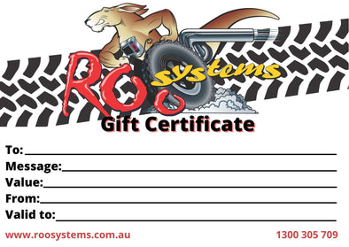 Roo Systems Gift Certificate Own Amount
